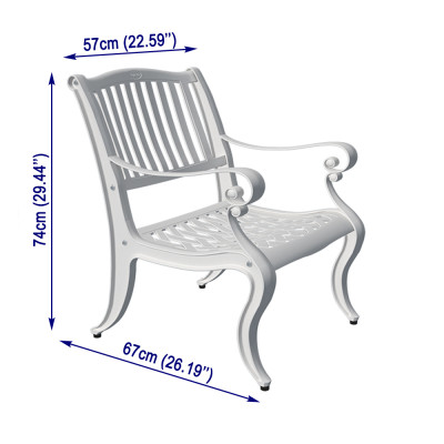 Ghế Nhôm Đúc AC-04-W