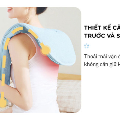 Máy Massage, Máy Đấm Lưng BEAR MA-B01V1 Gồm 4 Kỹ Thuật Đấm Lưng, 16 Cường Độ Massage Như Người Thật - Bảo Hành 18 Tháng - Hàng Chính Hãng