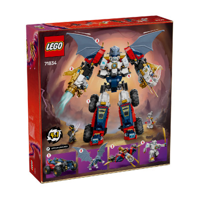 LEGO NINJAGO 71834 Đồ Chơi Lắp Ráp Chiến Giáp Kết Hợp Của Zane (1187 chi tiết)
