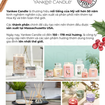 Nến ly tròn sáp đậu nành Yankee Candle size L (567g) - Amber & Sandalwood