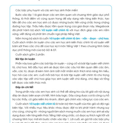 Vở Luyện Viết Chính Tả Lớp 1 - Âm - Vần - Dấu Thanh_MEGA