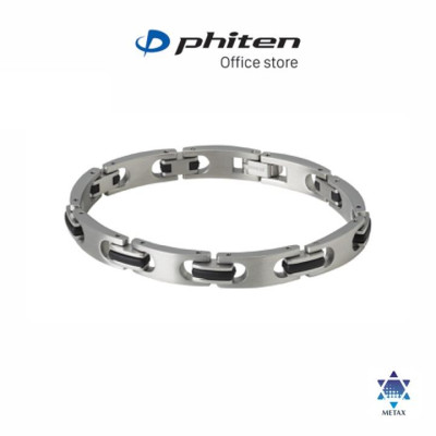 Vòng tay Phiten titanium hard coat metax (slim) JX923004/JX923005