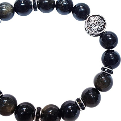 Vòng Tay Nam Mệnh Mộc, Thủy Đá Golden Sun Laliz CM.12