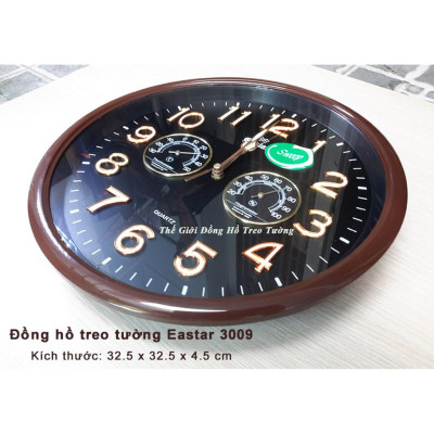 Đồng Hồ KIM TRÔI EASTAR Tròn có DẠ QUANG và Đồng hồ Tự Động Đo NHIỆT ĐỘ - ĐỘ ẨM - Bảo Hành 1 Năm - Tặng Pin Maxell