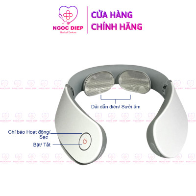 Máy massage cổ vai gáy OROMI OMI-B19 thế hệ mới cho người làm văn phòng sử dụng sóng EMS, có điều khiển