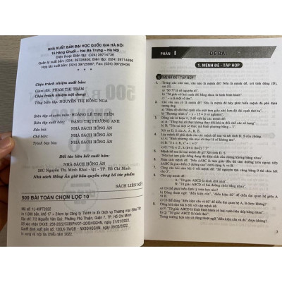 Sách - 500 bài toán chọn lọc 10