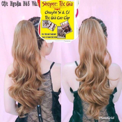 Tóc ngoặm cao cấp màu nỗi 55cm- hình thật