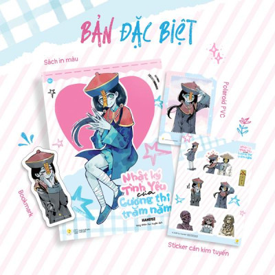 Sách - Nhật Ký Tình Yêu Của Cương Thi Trăm Năm - Bản Đặc Biệt - Tặng Kèm Bookmark + Sticker Cán Kim Tuyến + Polaroid PVC