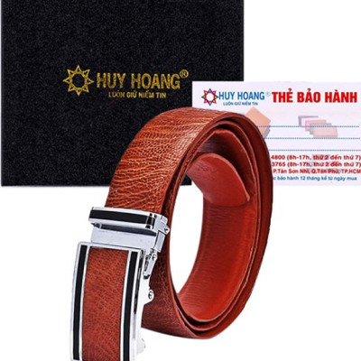 Thắt Lưng Nam Da Đà Điểu Huy Hoàng HT4403 - Vàng