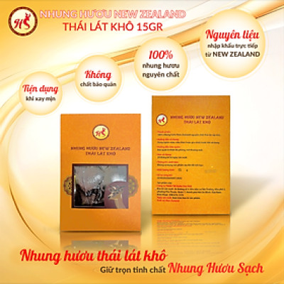 Nhung Hươu Newzealand thái lát khô 15 gram 