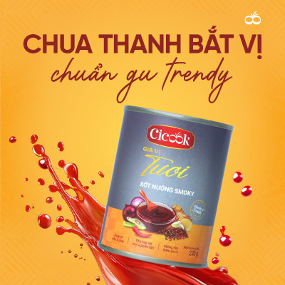 Xốt Nướng Mắc Khén Smoky Cicook 230g
