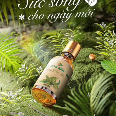 Tinh dầu Bạc Hà nguyên chất 50ml - Hoa Nén - Vegan - Thư giãn, khử mùi, đuổi chuột