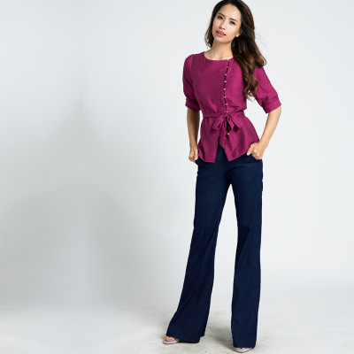 Quần Ống Loe Denim Hity PAN029 (Denim)