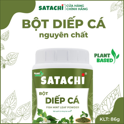 Bột Diếp Cá SATACHI nguyên chất. Thanh lọc cơ thể, người bị trĩ và táo bón sử dụng hiệu quả, làm mặt nạ dưỡng da, trị mụn. Hộp 86g và 258g