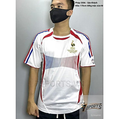 Áo Bóng Đá Retro Tuyển Pháp 2006 - Sân Khách bản cao cấp vải Cotton Polyester