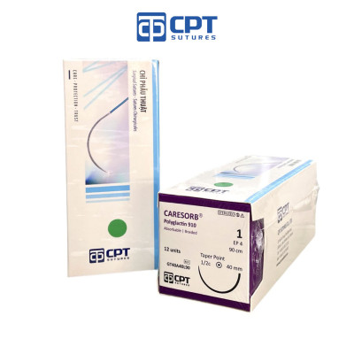 Chỉ phẫu thuật tự tiêu CPT Caresorb Polyglactin số 1 - GT40A40L90