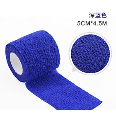 Combo 2 Cuộn Băng Cuốn Tự Dính, Băng Cuốn Cao Su Non, Băng Keo Thể Thao Chống Chấn Thương (Kích thước 5cm*4.5m), Băng keo thể thao đá bóng, băng cuốn thể thao vải tự dính, băng quấn y tế cuốn ngón tay, cổ tay, cổ chân