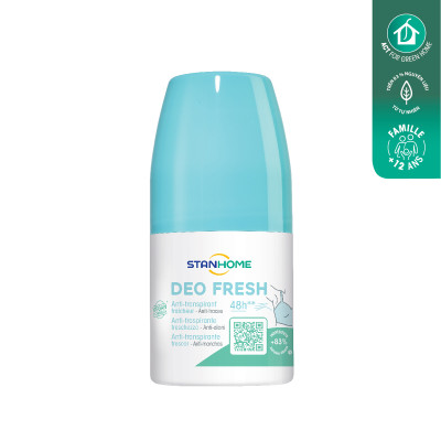 Lăn khử mùi STANHOME FAMILY EXPERT Deo Fresh 50ml - Không cồn, hương biển tươi mát dành cho da nhạy cảm