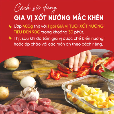 Xốt Nướng Mắc Khén, Vị Cay The Thơm Mùi Mắc Khén 90G Cicook