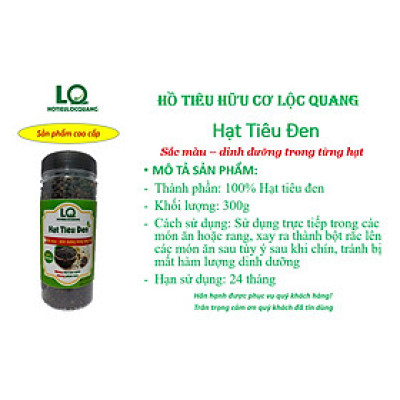 Hạt tiêu đen-300gr