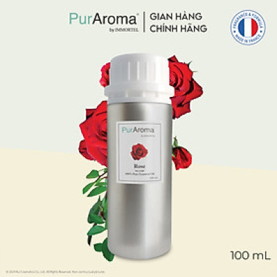 (Đậm Đặc | Chai Lớn) Tinh dầu HOA HỒNG nguyên chất PurAroma by IMMORTEL - Chính hãng Pháp