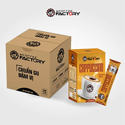 Thùng 24 hộp cà phê Cappuccino hòa tan The Coffee Factory (Hộp 15 gói x 16g)