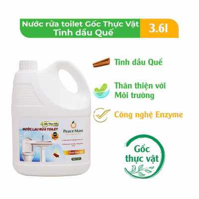Combo Sản Phẩm  Gốc Thực Vật TLB2 Peace Mass - Nước Cọ Toilet + Nước Lau Kính 3.6l+ Nước Rửa Tay 3.6l