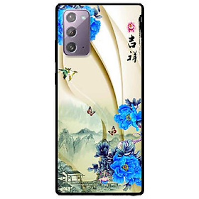 Ốp lưng dành cho Samsung Galaxy Note 20 mẫu Hoa Xanh và Bướm