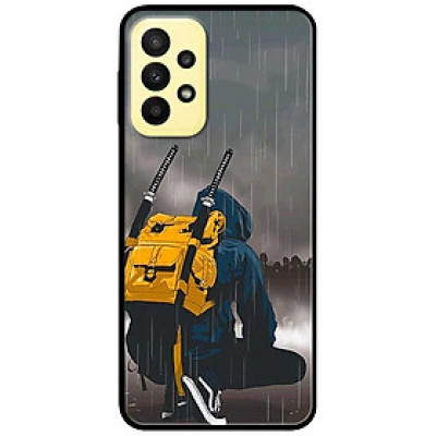 Ốp lưng dành cho Samsung A13 4G mẫu Dưới Mưa Ba Lô Vàng