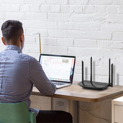 Thiết bị định tuyến mạng không dây TP-Link Router Wifi 5 Full Gigabit MU-MIMO AC1200 Archer C6 - Hàng chính hãng