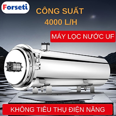 Máy lọc nước UF Lõi Lọc PVDF, lọc nước đầu nguồn, lọc nước sinh hoạt, nước máy, công suất 4000L/giờ, hàng nhập khẩu
