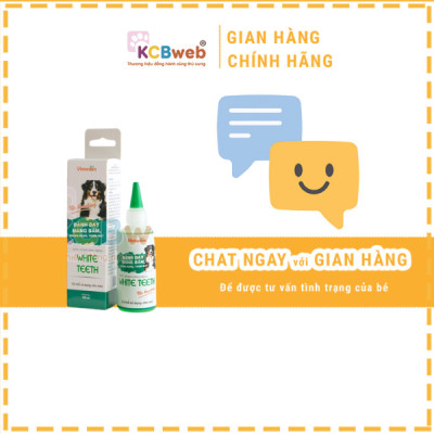 Nước súc miệng cho chó mèo Vemedim White-Teeth