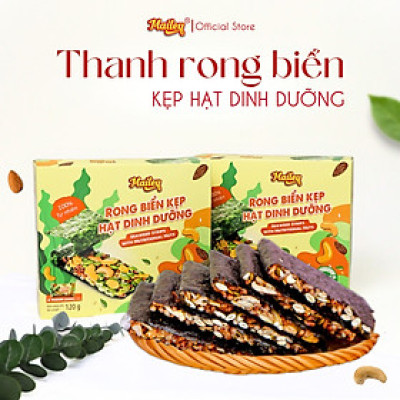 [COMBO 2 HỘP/4HỘP] Rong biển kẹp hạt dinh dưỡng Mailey - hỗ trợ ăn kiêng giảm cân, bánh ngũ cốc dinh dưỡng