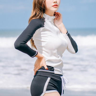 Đồ Bơi Cặp Đồ Bơi Tay Dài Chống Nắng Kiểu Hàn Quốc AT173 MayHomes Đồ Bơi Nam Nữ