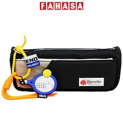 Bóp Viết Vải Sport Kèm Móc Khóa - Shunde 9107 - Màu Đen