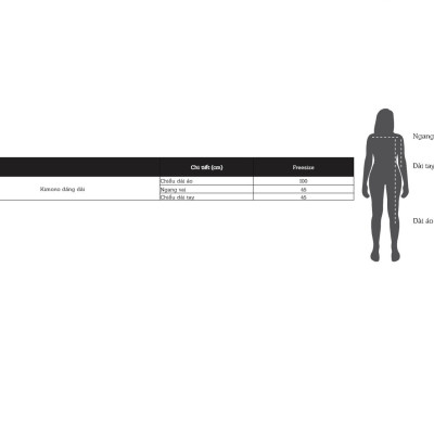 Áo Khoác Kimono LMcation Mara - Sóng Đen 