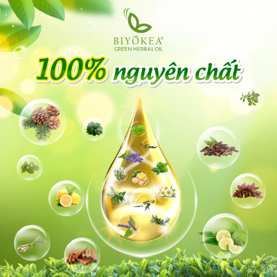 Tinh Dầu Lá Xông Mix22 Biyokea Thiên Nhiên Nguyên Chất 20ml