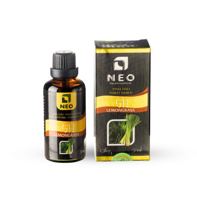 Tinh Dầu Sả Java nguyên chất NEO - Tinh dầu sả java xua đuổi côn trùng, làm đẹp, xông phòng, - 50ml