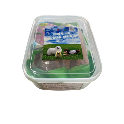 Ức gà que sữa dê 400g ăn vặt cho chó mèo Saly Q PF13.2TK (mẫu hộp ngẫu nhiên)