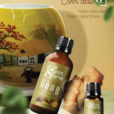 Tinh dầu  gừng Greenfarm 100ml