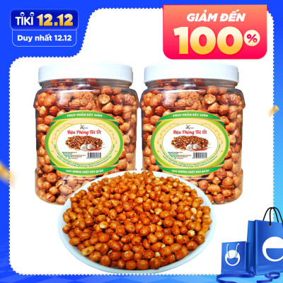 1KG ĐẬU PHỘNG SẤY GIÒN TỎI ỚT THƠM NGON HIỆU SK FOOD