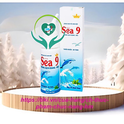 Combo 10 chai dung dịch vệ sinh mũi Kingphar Sea 9, chai 70 ml