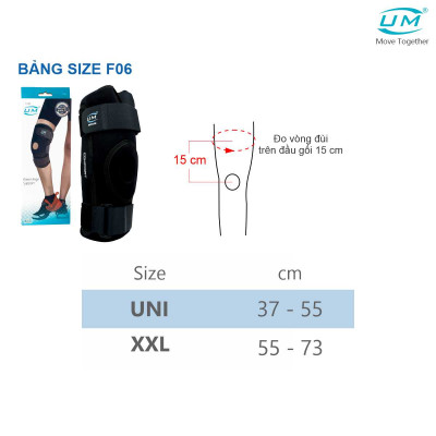 Bó gối đai dán có nẹp drytex United Medicare (F06)
