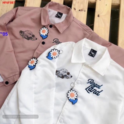 Áo khoác dù LaNd nút bấm