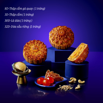 Hộp 4 Bánh Trung Thu Givral Tết Đoàn Viên 4 (150gr)