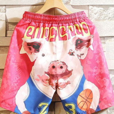 Quần Đi Biển Đôi - Quần Đùi Đôi - Thời Trang Đôi Mùa Hè - Quần Short Cặp Đôi SQ220 Pink Piggy