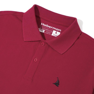 ÁO POLO THÊU LOGO CÁNH THUYỀN ĐỎ ĐÔ