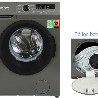 Máy giặt Casper Inverter 8 kg WF-8VG1 - Hàng chính hãng - Chỉ giao HCM