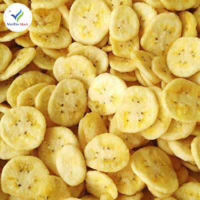 Chuối Sấy Giòn Hàng Nguyên Miếng Viettin Mart 1kg