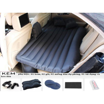  Đệm hơi cao cấp trên ô tô vải Oxford tặng kèm bơm điện và 2 gối